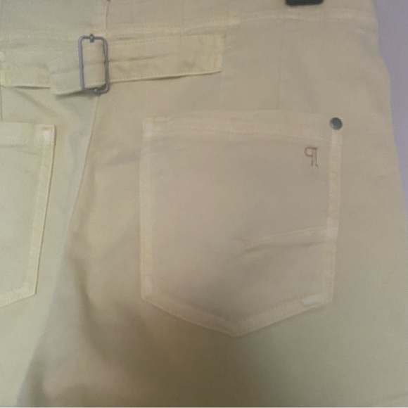 NWT Anthropologie | Pilcro | Yellow The Kit Regenerative Cotton High Rise Shorts - Picture 7 of 11